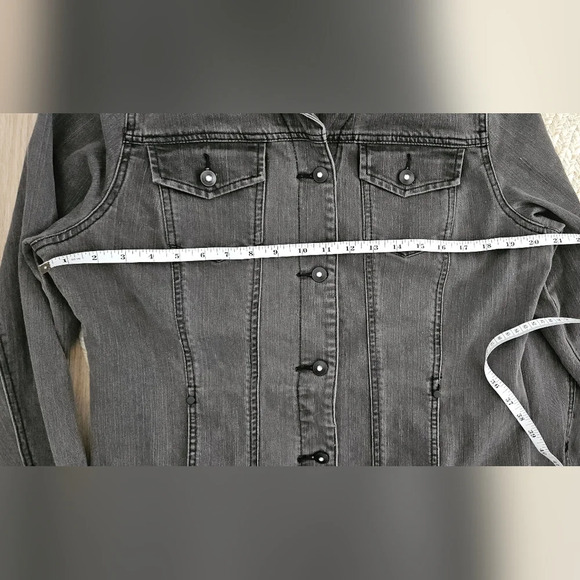 Chico's Dark Wash Denim Jacket - Picture 4 of 6